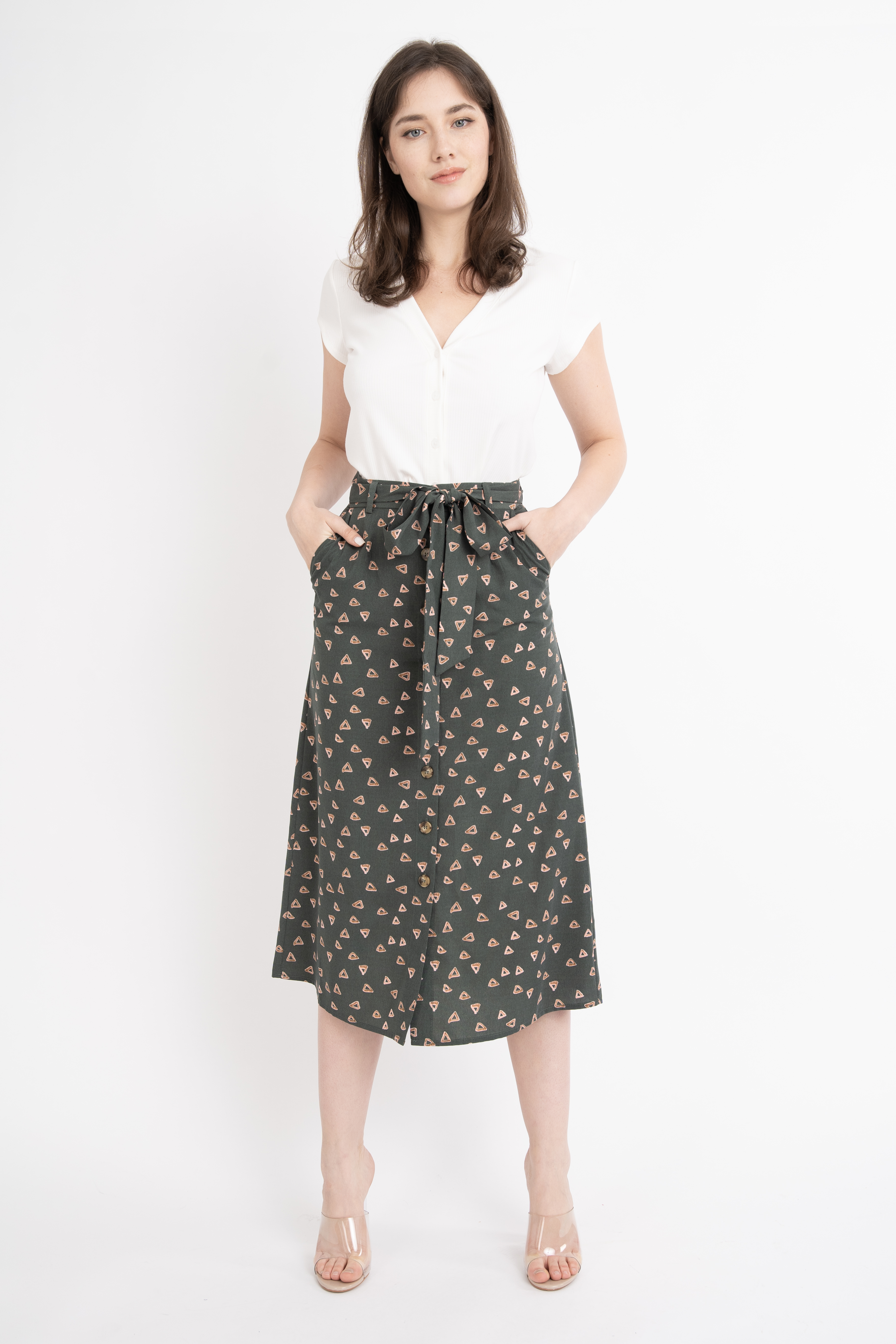 SKIRT in OLIVE