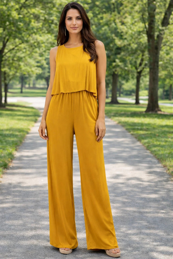 JUMPSUIT in MUSTARD