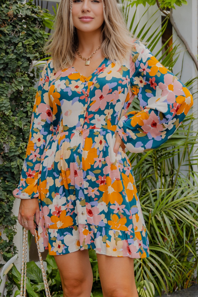 SHORT DRESS in H.GREEN