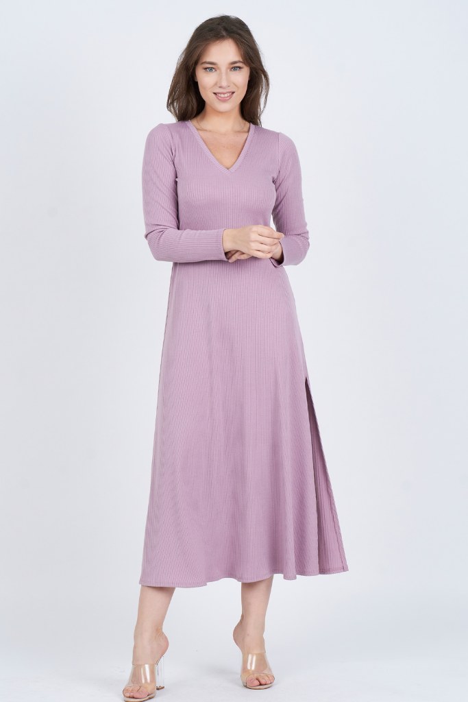 MAXI DRESS in DUSTY LAVENDER