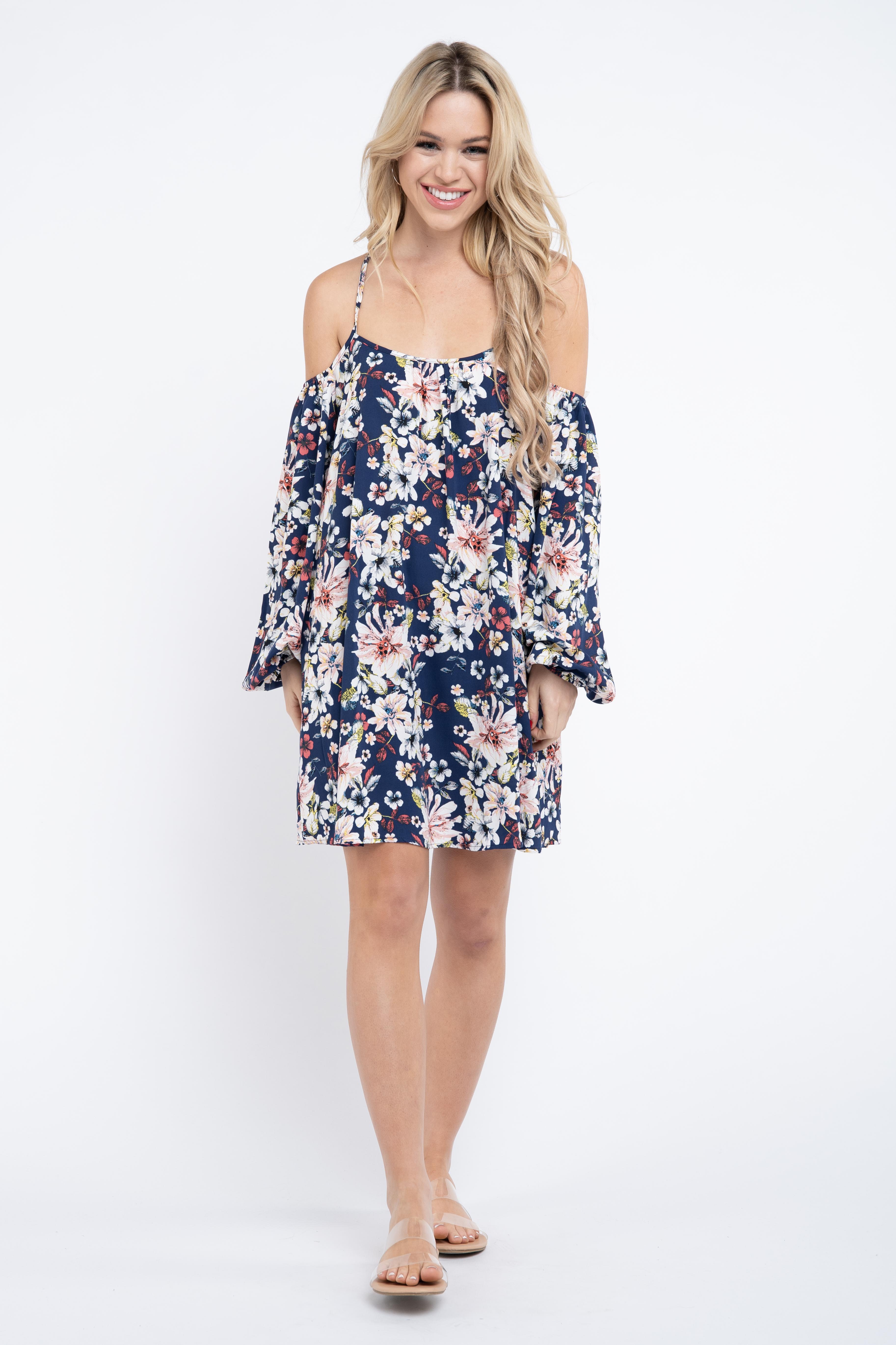 SHORT DRESS in NAVY
