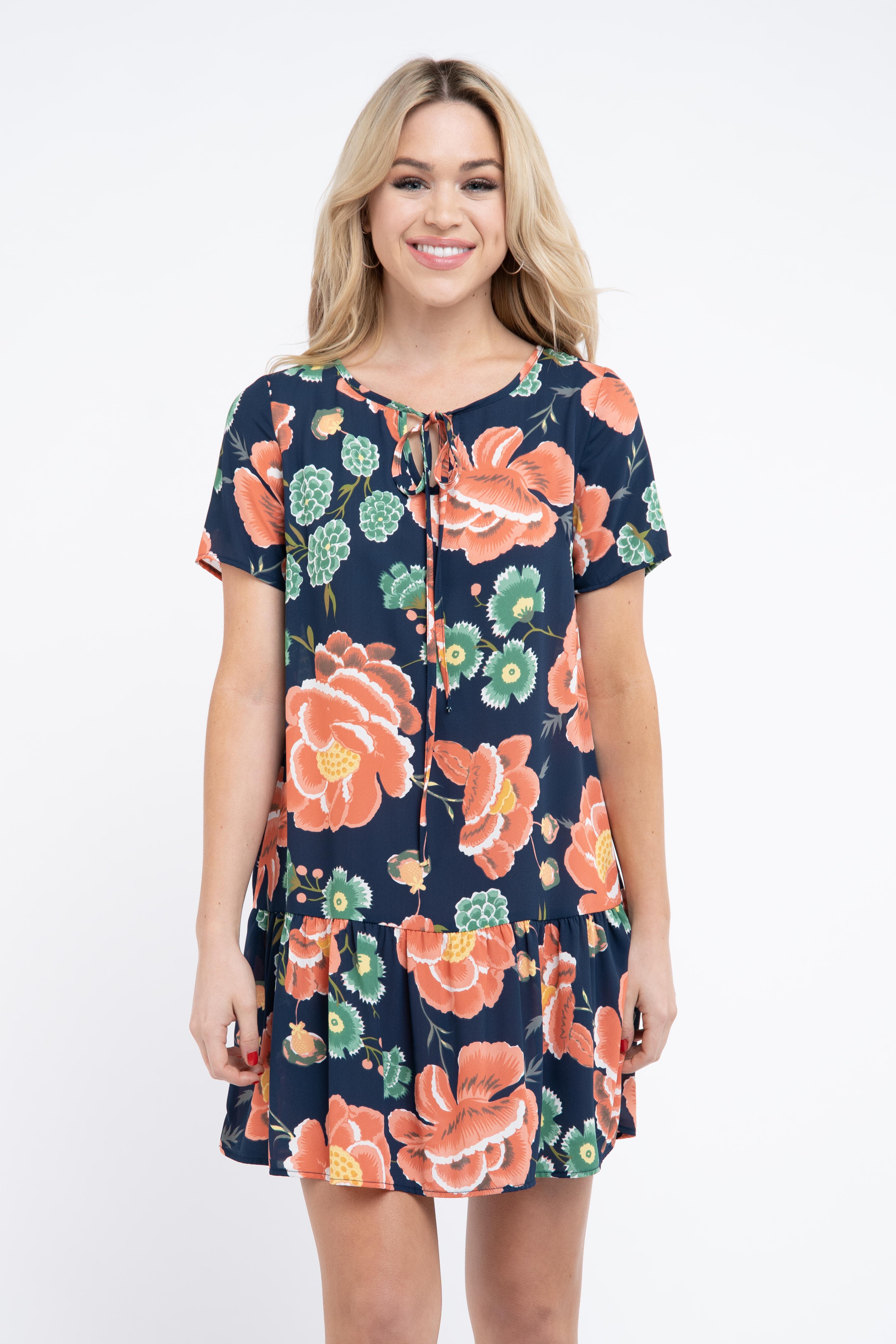 SHORT DRESS in NAVY